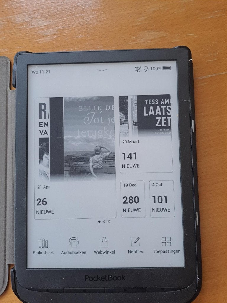 Pocketbook Inkpad 3 met sleepcover, 8 inch, Ophalen of Verzenden, Zo goed als nieuw, 16 GB of meer