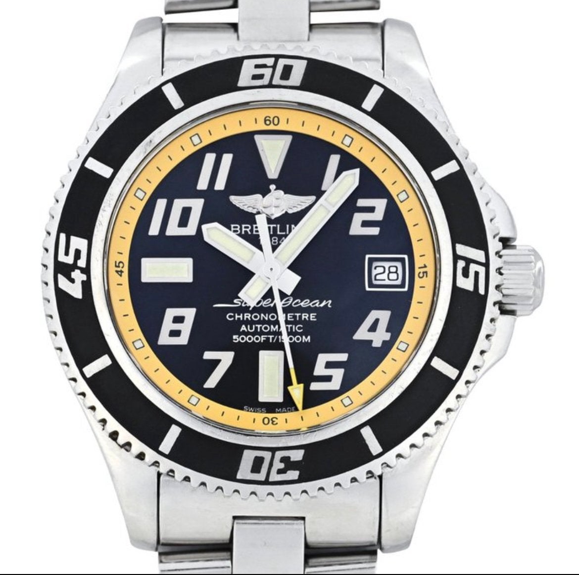 Breitling SuperOcean A17364 – Automatisch – 42 mm, Ophalen, Staal, Gebruikt, Staal