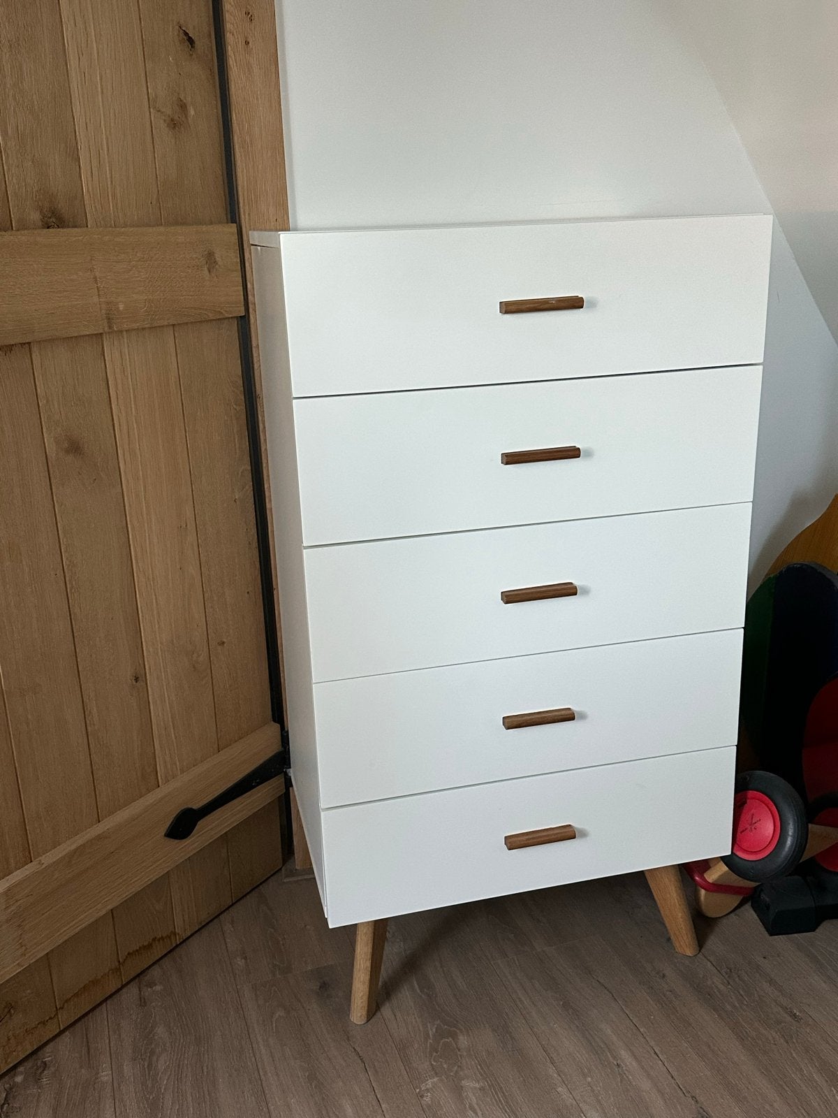 Wit Westwing ladekast, Huis en Inrichting, Ophalen, 5 laden of meer, 100 tot 150 cm, 50 tot 100 cm