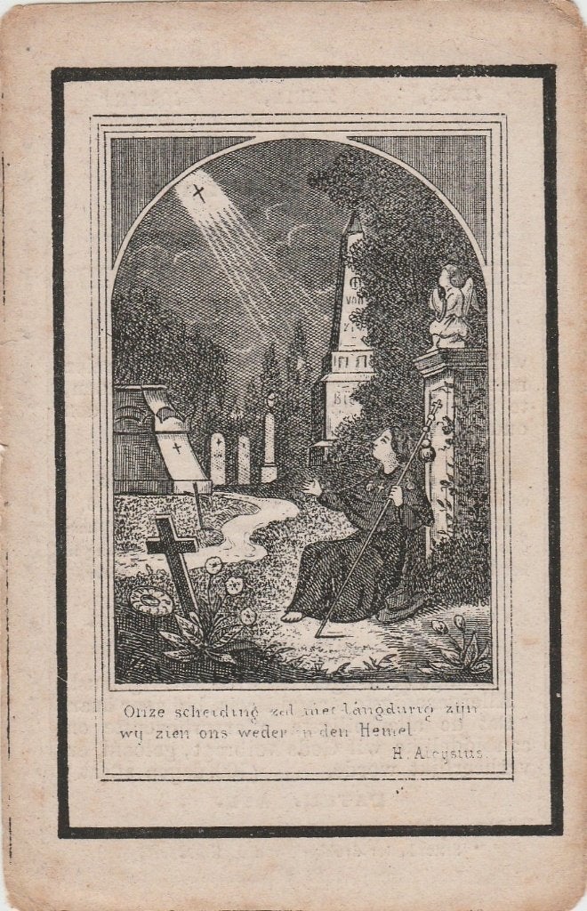 maastricht-oude bidprentjes, Ophalen of Verzenden, Bidprentje