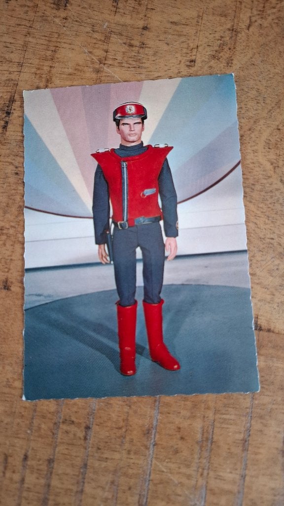 Ongelopen kaart uit 1968 Captain scarlet, Ophalen, 1960 tot 1980, Gelopen, Sterren en Beroemdheden