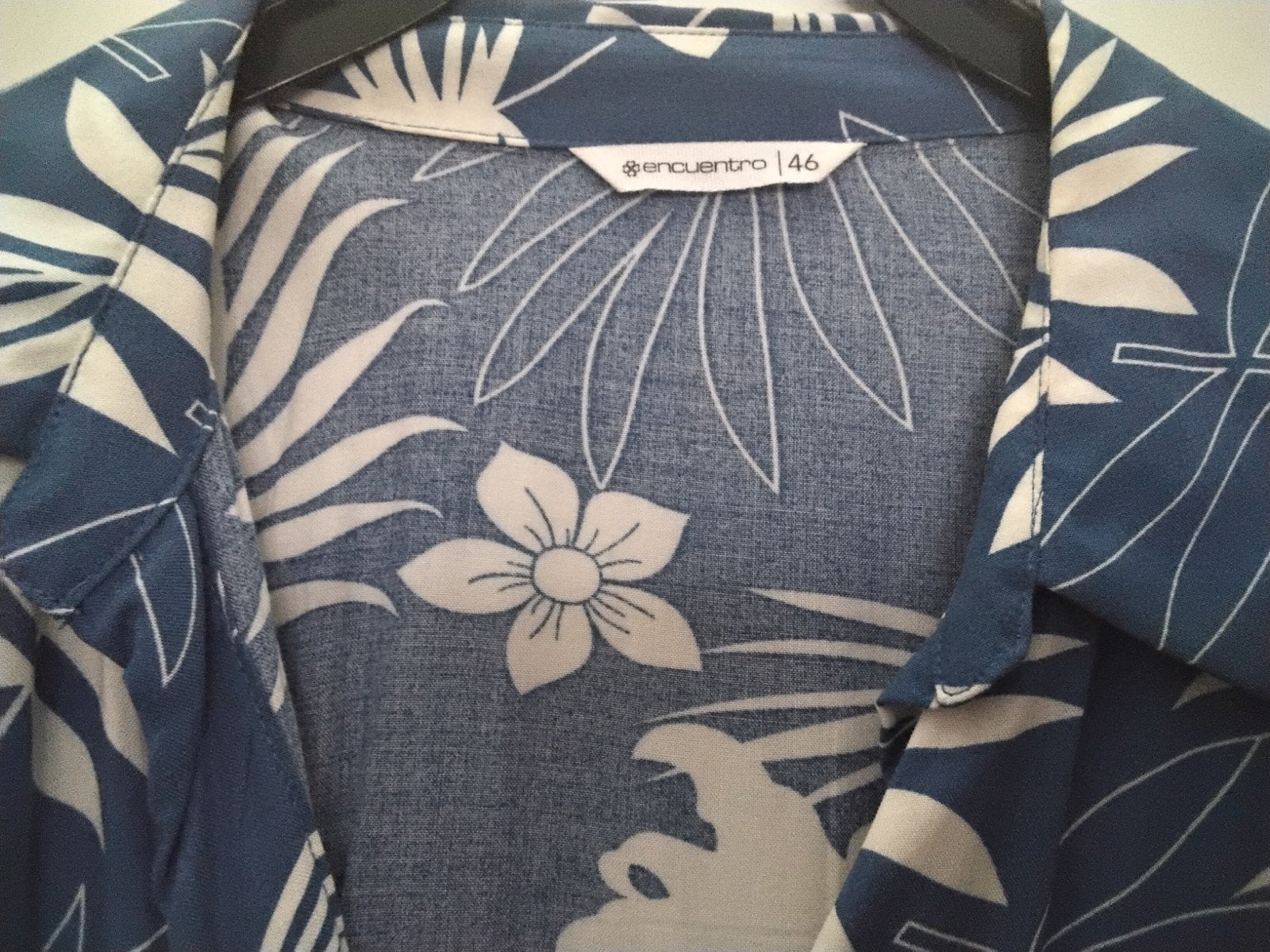 Encuentro Jurk met Tropische Print - Maat 46, Kleding | Dames, Encuentro, Blauw, Maat 46/48 (XL) of groter, Ophalen of Verzenden