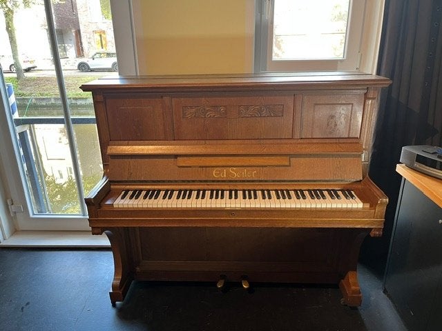 Prachtige  Ed Seiler piano gestemd en gratis vervoer, Muziek en Instrumenten, Ophalen of Verzenden, Gebruikt, Bruin