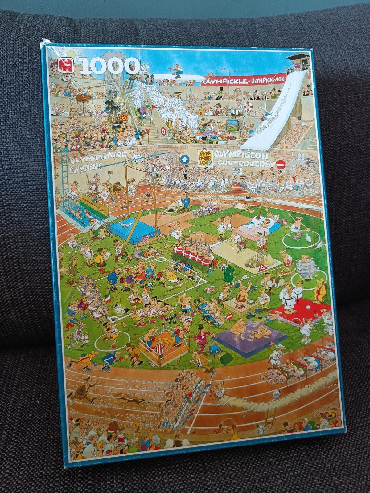 Jan van Haasteren Olympics 1000 stukjes, Ophalen of Verzenden, 500 t/m 1500 stukjes, Zo goed als nieuw, Legpuzzel