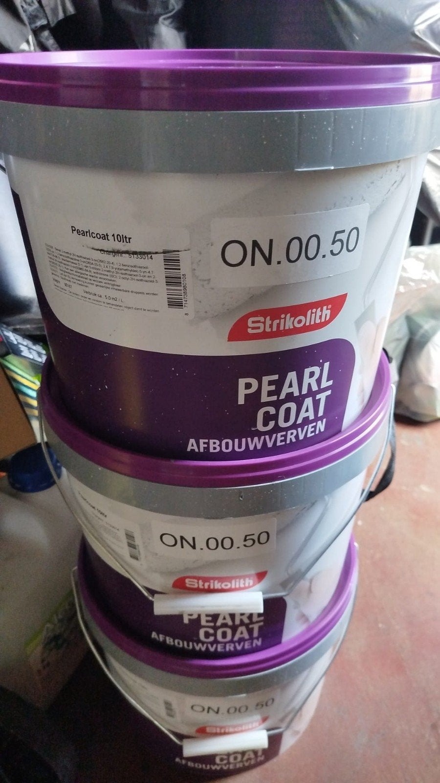 Strikolith Pearlcoat 10L, Doe-het-zelf en Verbouw, Verf, Beits en Lak, Ophalen, Wit