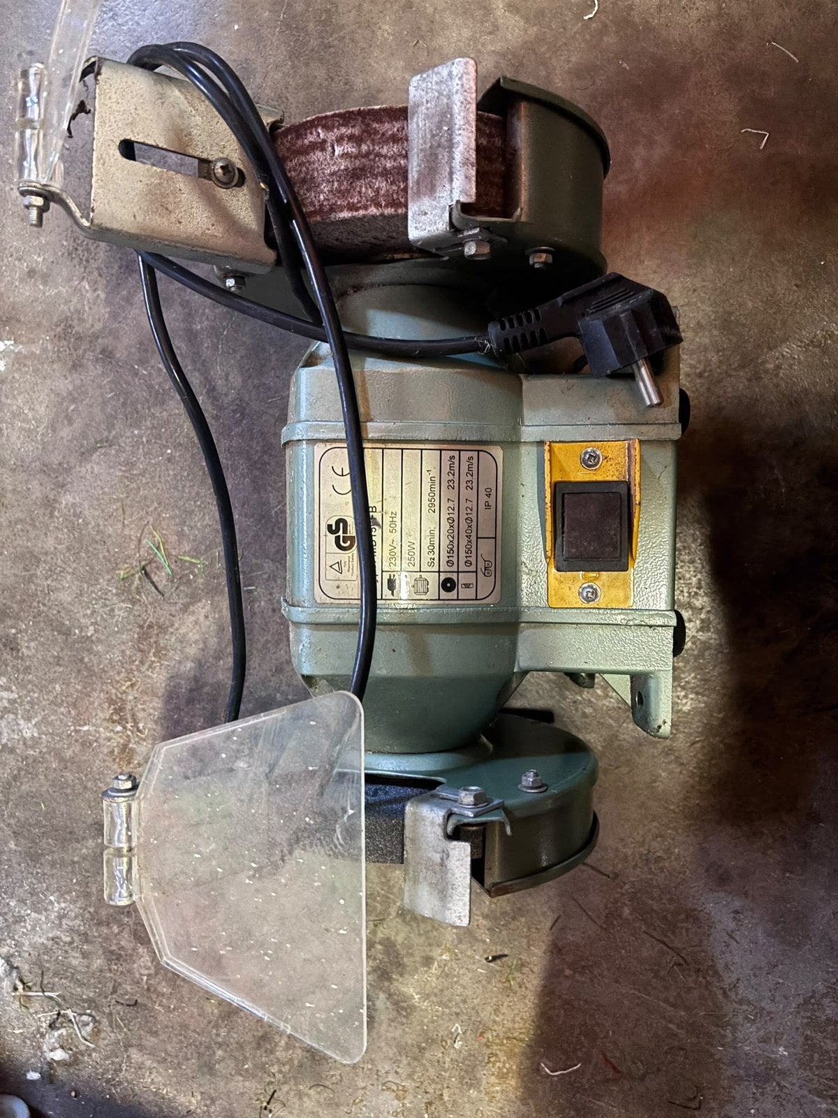 MD150FB bankslijpmachine – 150 mm, Ophalen of Verzenden, Gebruikt, Minder dan 700 watt, Werkbankslijpmachine