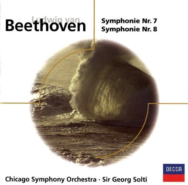 Beethoven Solti Symphonien Nr. 7 - Symphonie Nr. 8 CD, Ophalen of Verzenden, Classicisme, Gebruikt, Orkest of Ballet