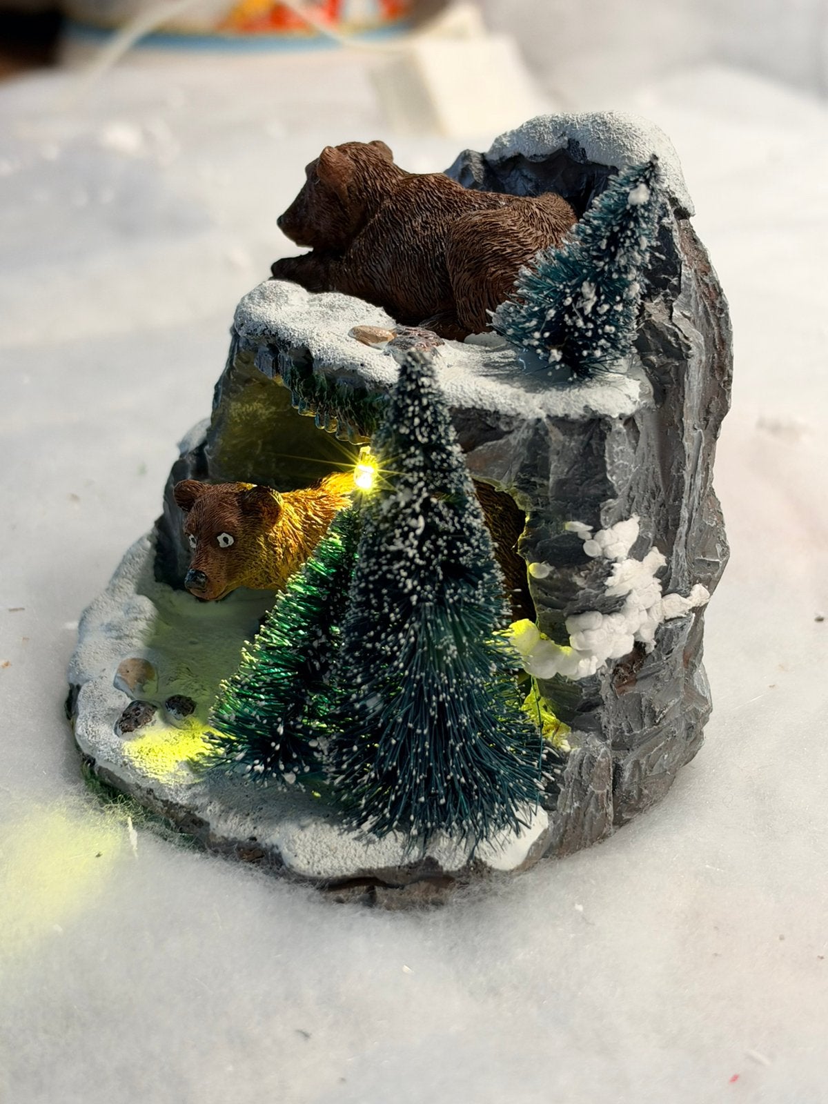 LuVille Zoo kerstdorpminiatuur berengrot, Ophalen of Verzenden, Nieuw