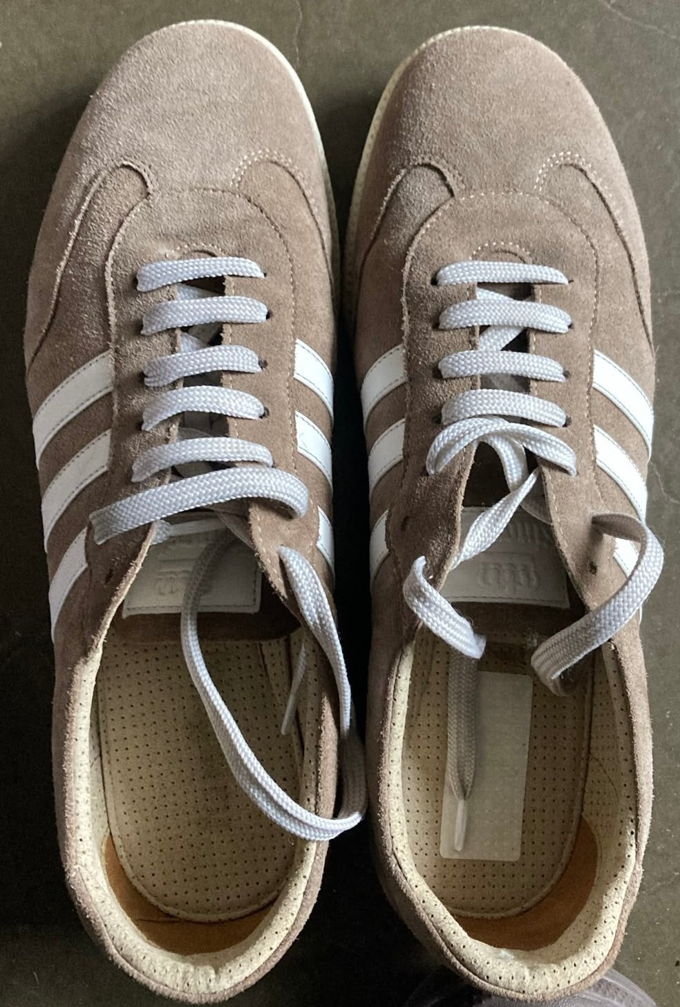 Kingsley suède leer sneakers, maat 41, Ophalen of Verzenden, Zo goed als nieuw, Beige, Sneakers of Gympen