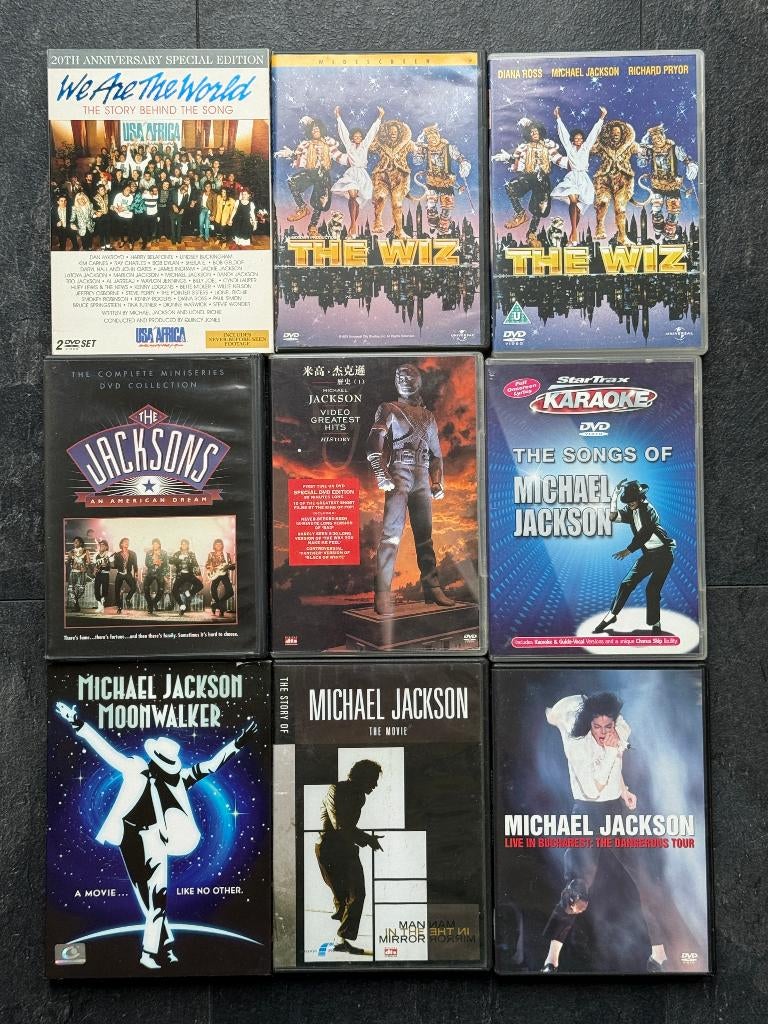 zgan - 9x Michael Jackson DVD's, Hobby en Vrije tijd, Ophalen of Verzenden, Nieuw