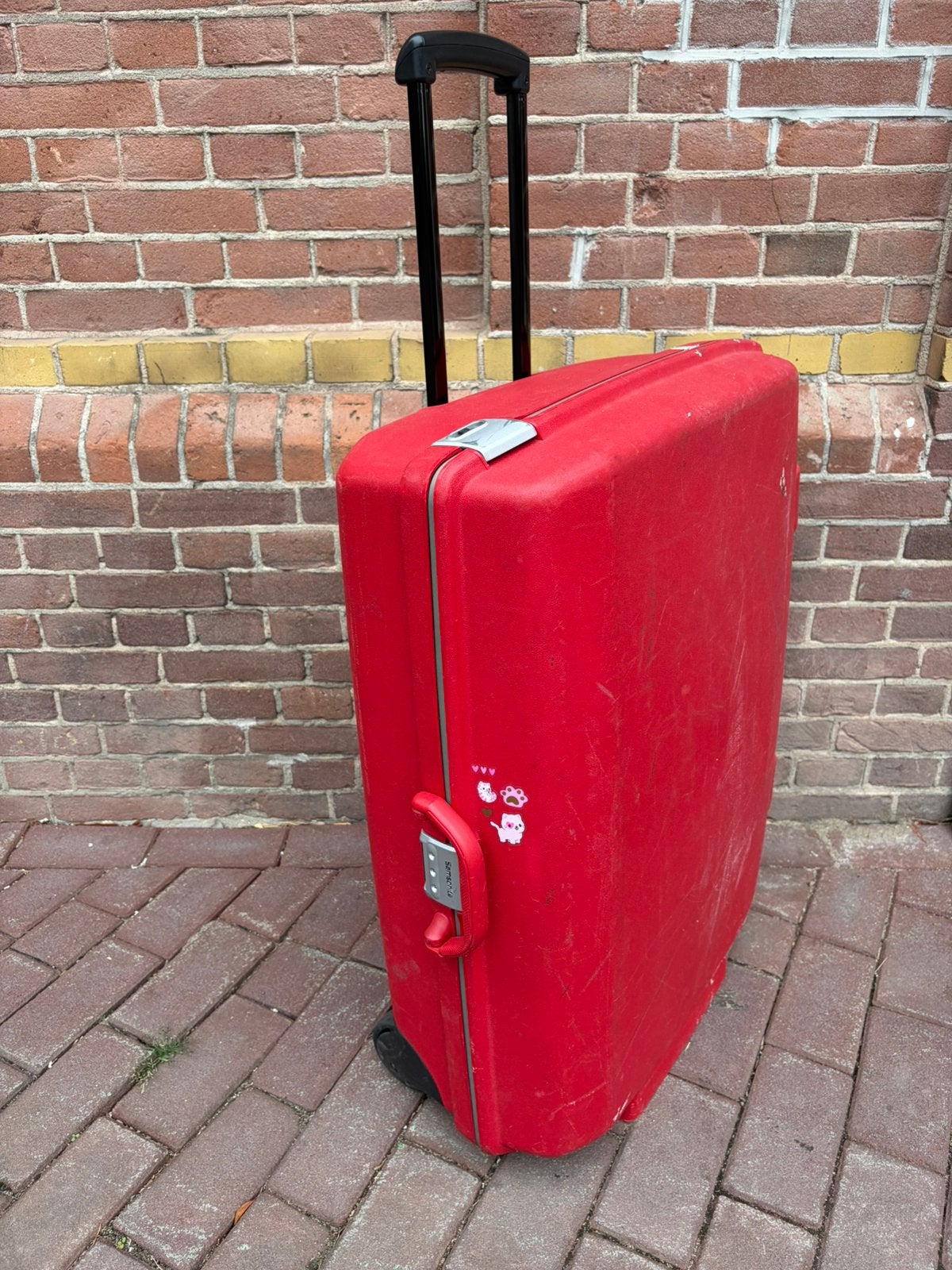 Samsonite koffer groot, Gebruikt, Hard kunststof, 45 tot 55 cm, 70 cm of meer