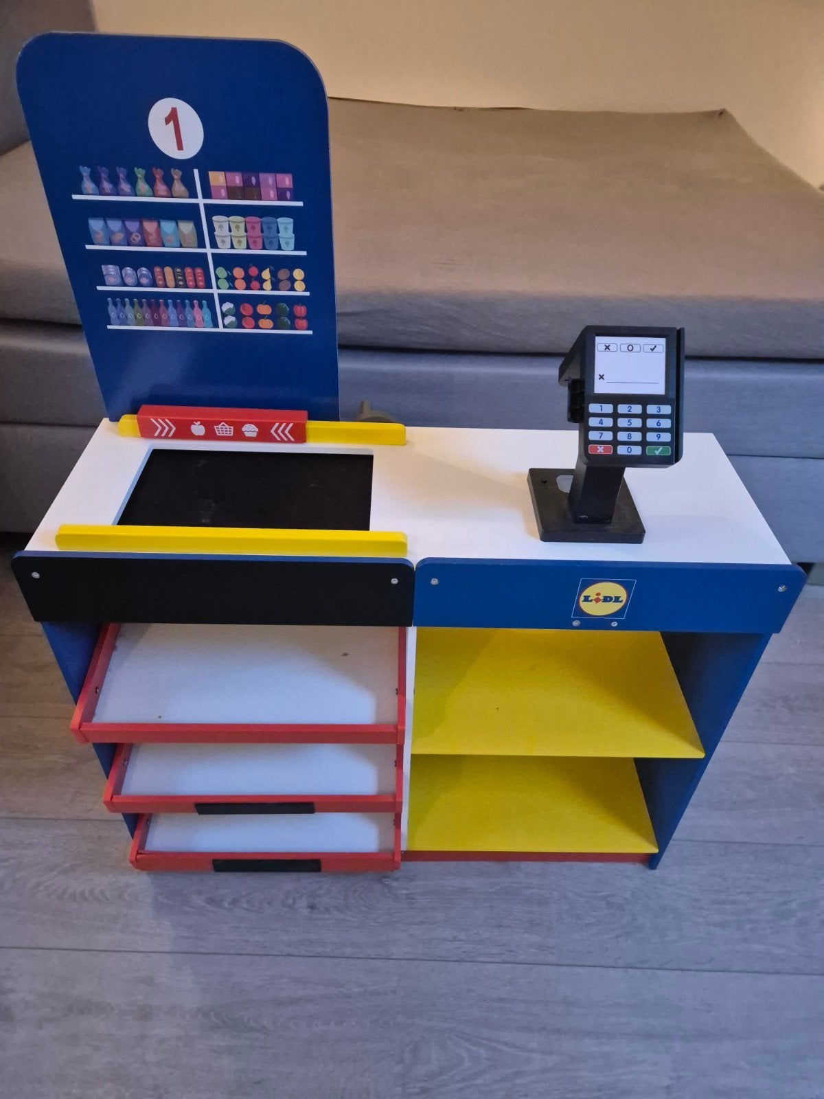 Lidl Houten Speelgoed Kassa met Scanner, Ophalen
