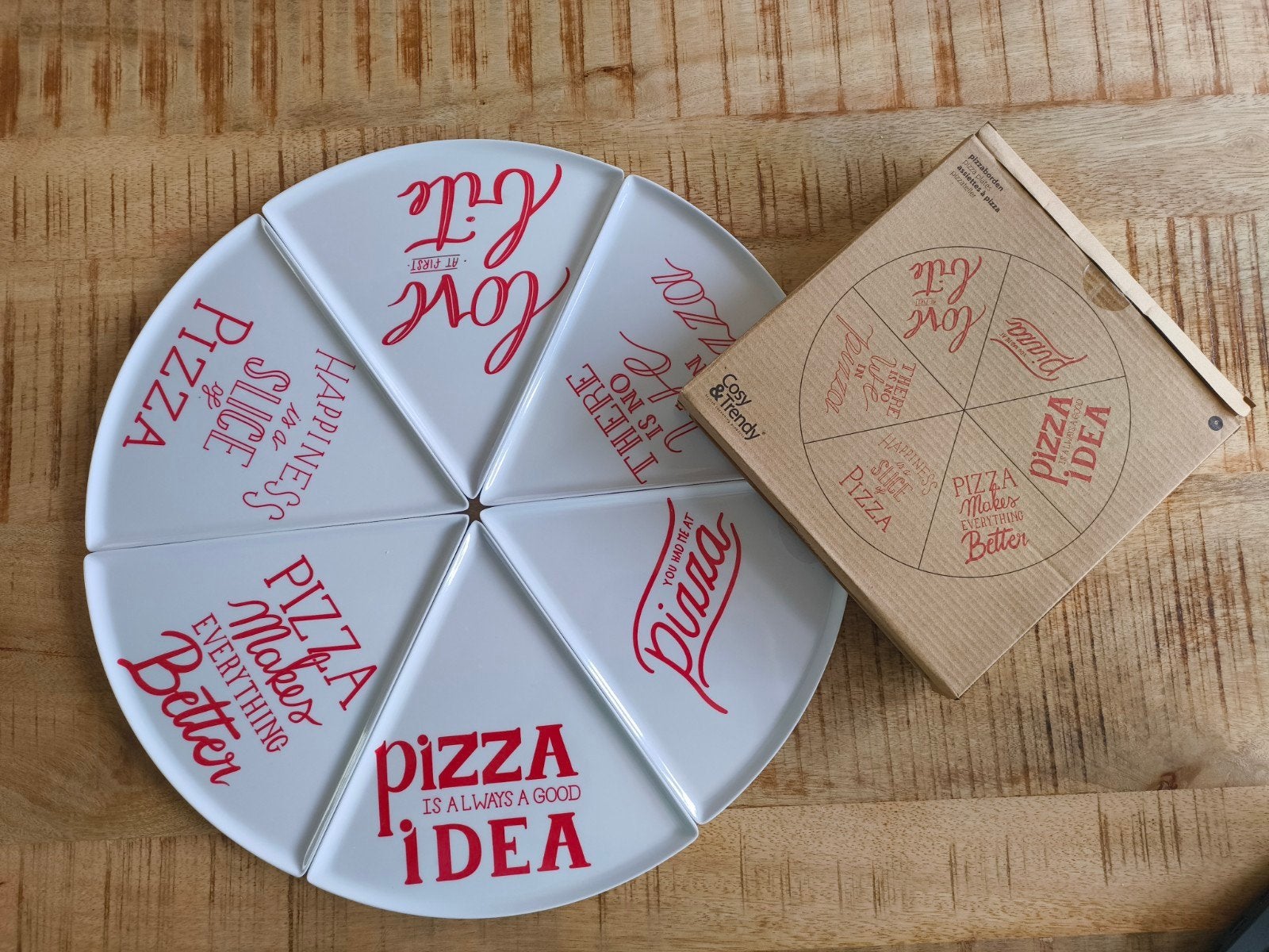 partij pizza bordjes/ tellers. 22 dozen met elkaar 6 bordjes, Ophalen of Verzenden, Nieuw