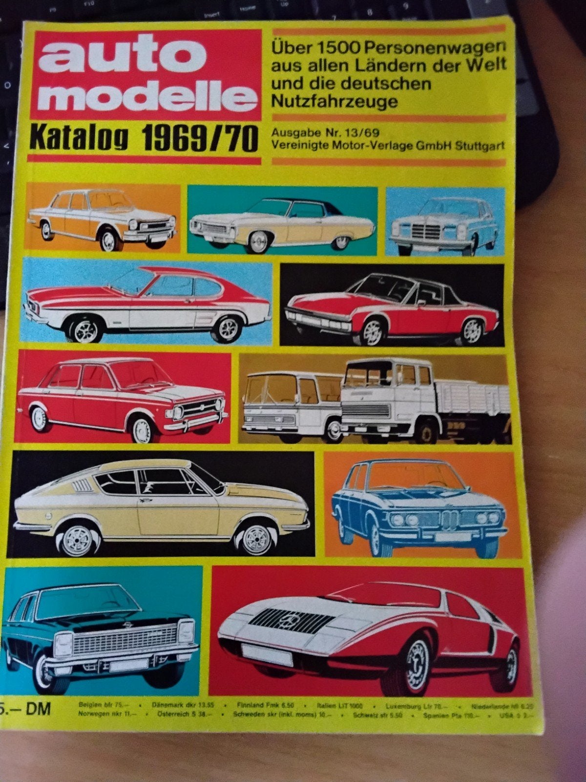 Auto Modelle Katalog 1969/70 - Meer dan 1500 auto's, Boeken, Ophalen of Verzenden, Gelezen, Algemeen, Vereinigte Motor-Verlage GmbH Stuttgart