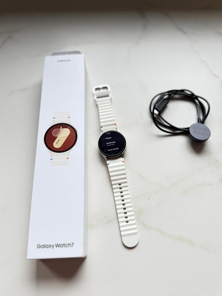 Samsung Galaxy Watch7 40mm LTE Cream, Wit, Ophalen of Verzenden, Zo goed als nieuw, GPS