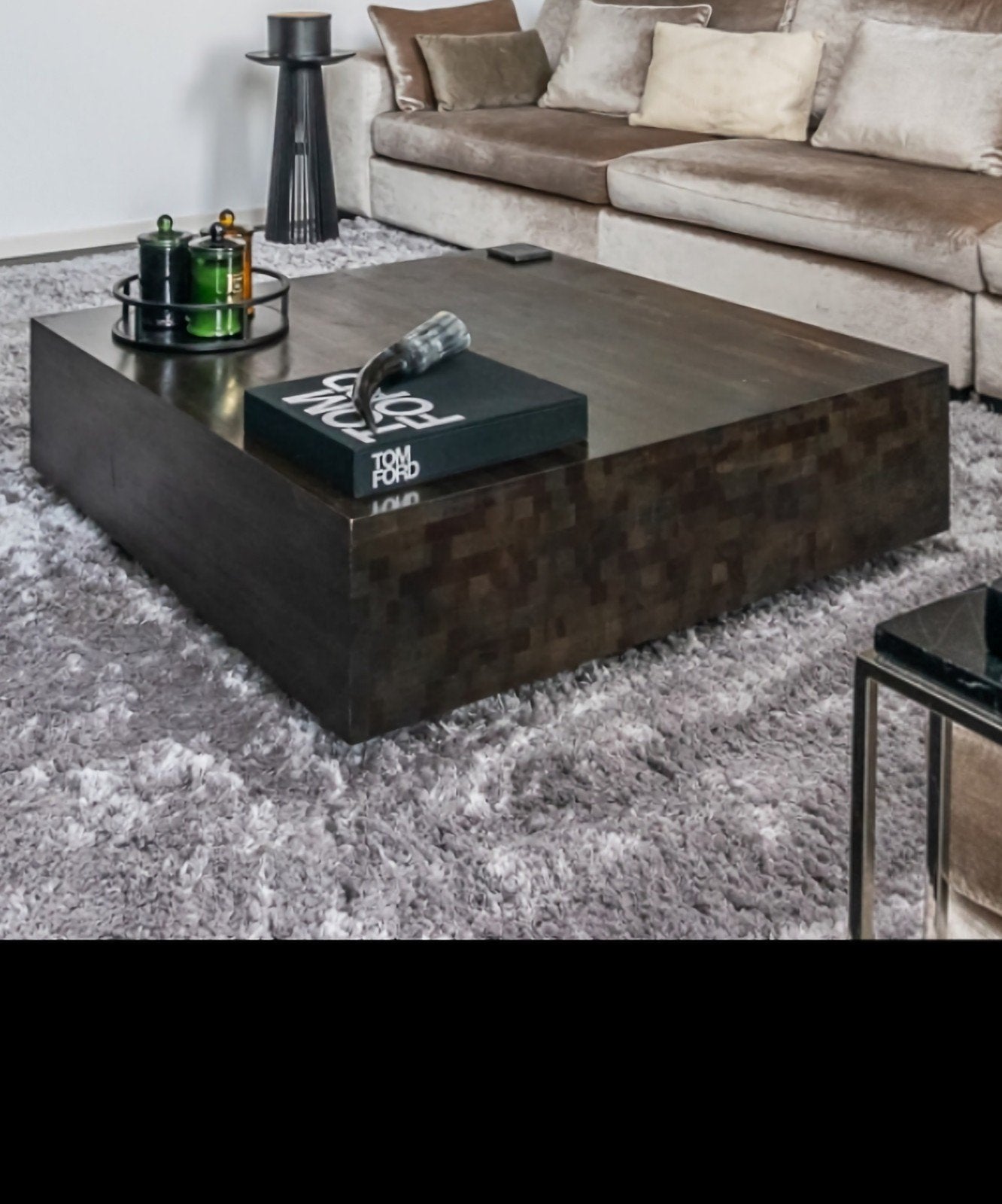 Linteloo Aulia salontafel bruin hout tafel bijzettafel groot, Ophalen, Vierkant, 100 tot 150 cm
