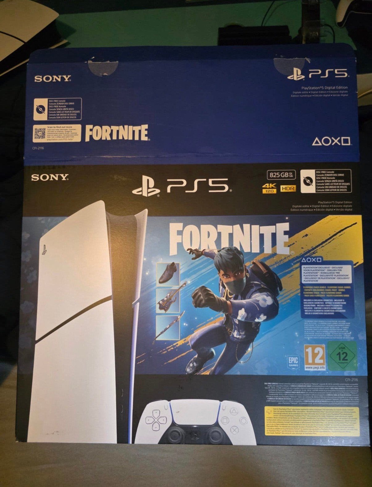 Playstation 5 slim digital + 1 controller + doos NIEUWSTAAT, ZGAN, Zo goed als nieuw, ZGAN, Playstation 5 Digital