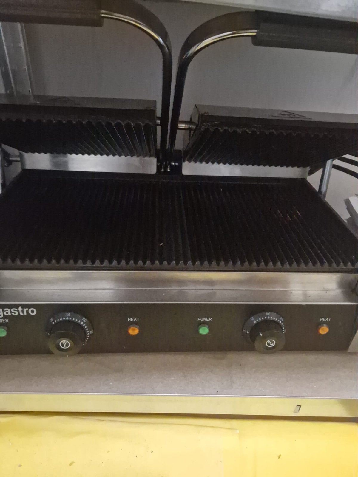 Dubbele professionele contactgrill - GGM Gastro, Witgoed en Apparatuur, Ophalen of Verzenden, Gebruikt