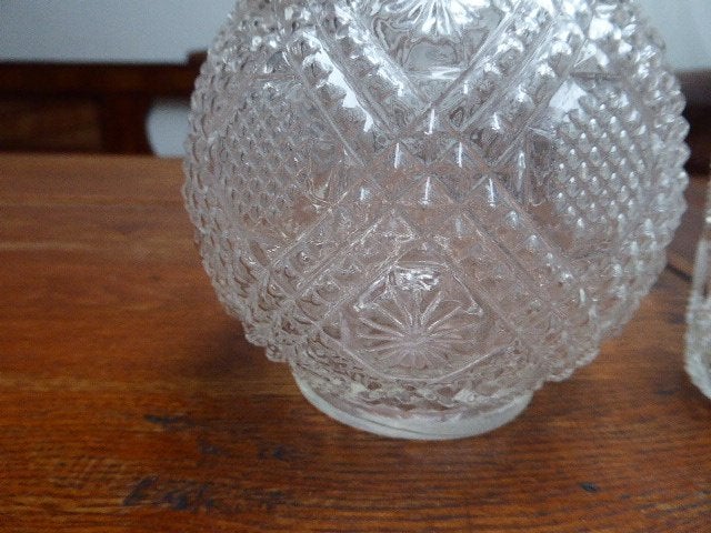 Art deco persglazen karaf met glas, Ophalen of Verzenden