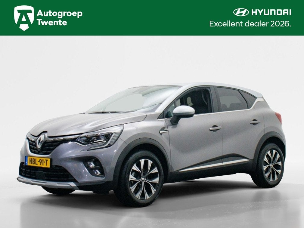 Renault Captur 1.0 TCe Intens | All-seasonbanden | Navi via, Parkeersensor, Gebruikt, Leder en Stof, 3 cilinders