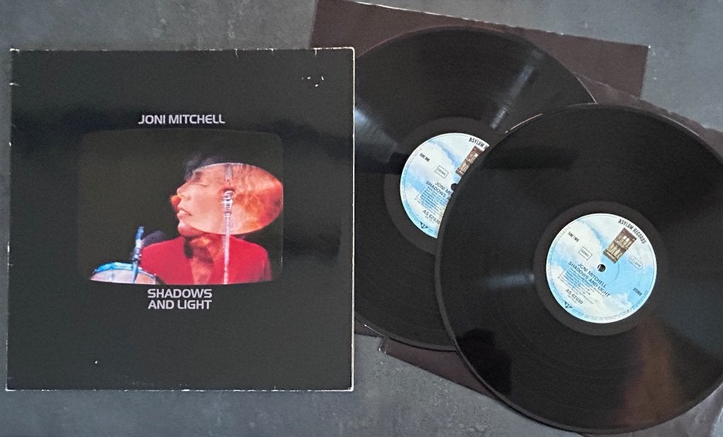 JONI MITCHELL - Shadows and light ( 2LP ), Singer-songwriter, Ophalen of Verzenden, Zo goed als nieuw, 12 inch