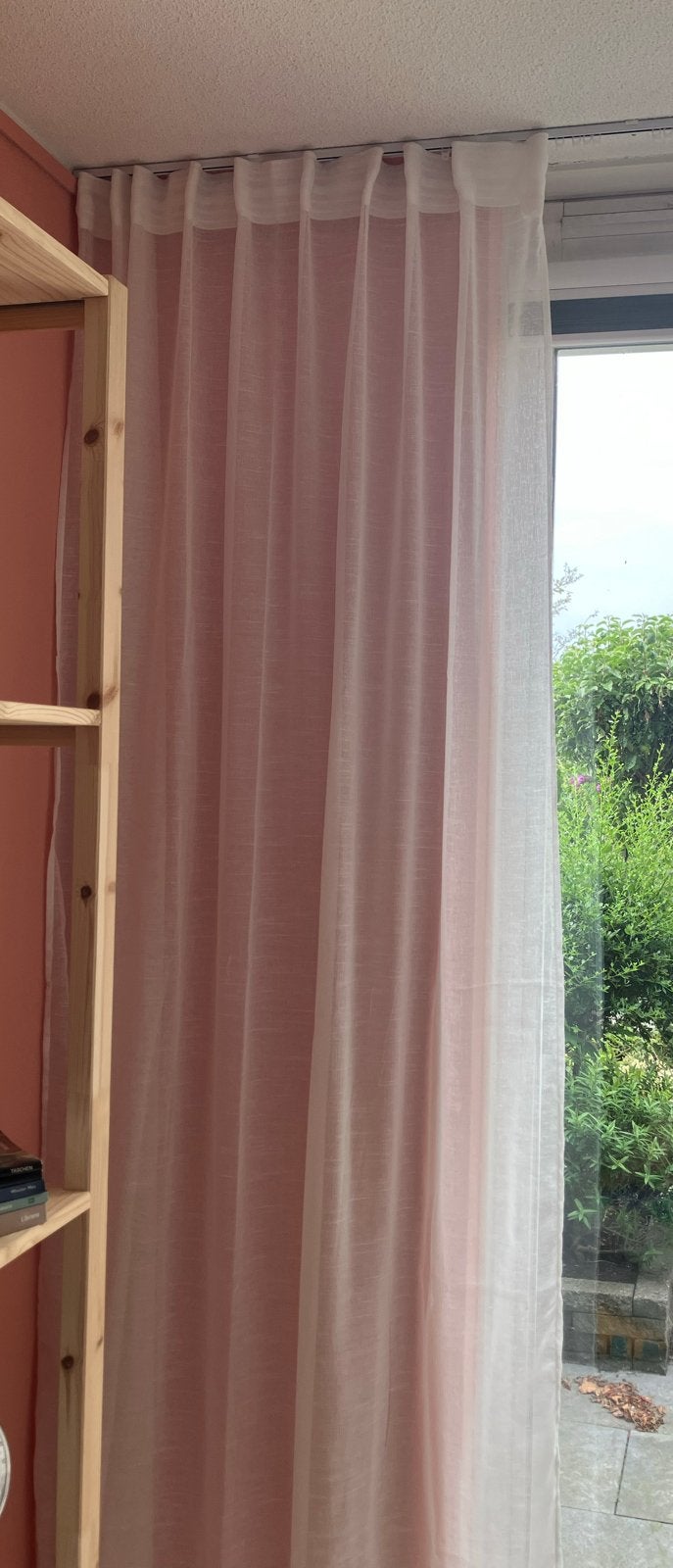 Vt wonen kant en klaar gordijnen half transparant wit, Ophalen, Overige merken, Wit, Nieuw