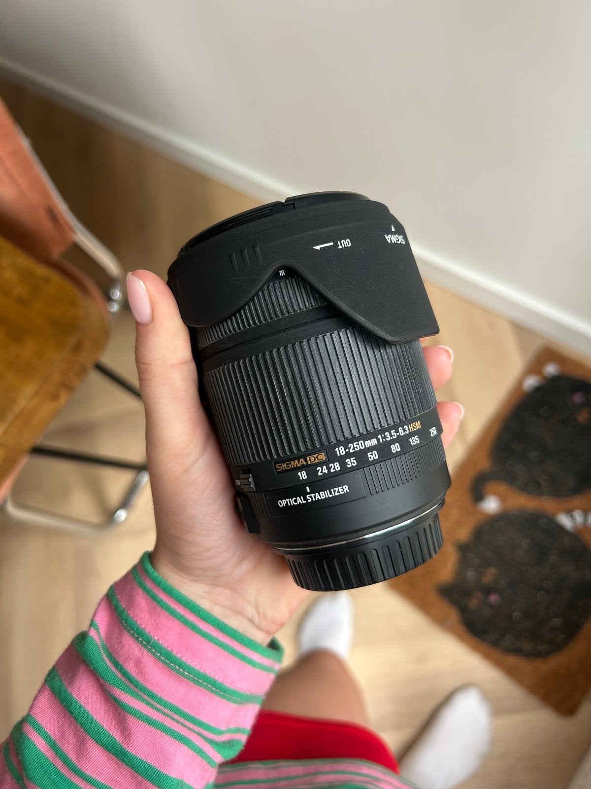 Sigma 18-250mm f/3.5-6.3 DC OS HSM lens voor Canon, Audio, Tv en Foto, Fotografie | Lenzen en Objectieven, Gebruikt, Standaardlens