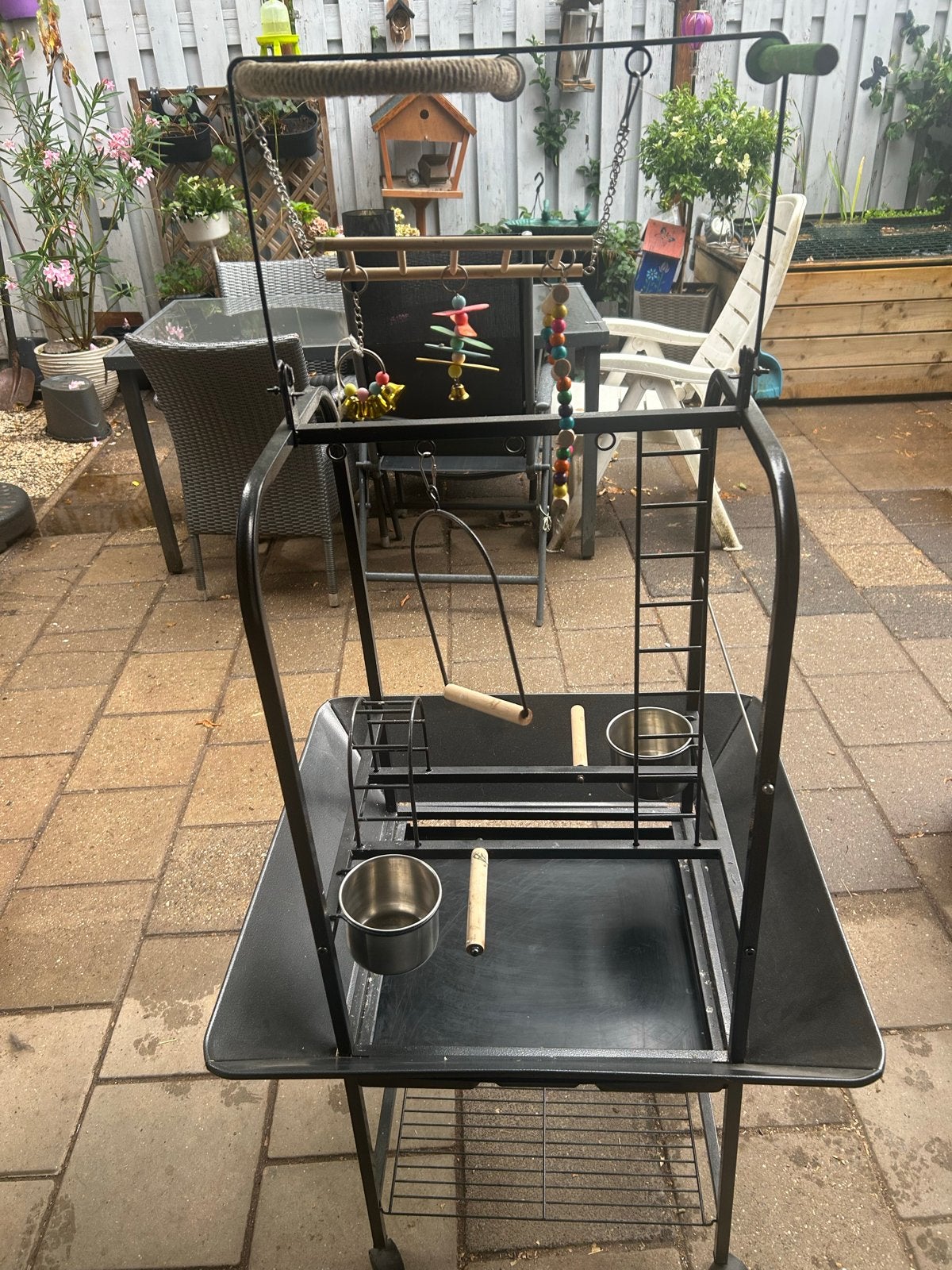 Valkparkiet / papegaai speel plaats, Ophalen, Gebruikt, Kooi-accessoires