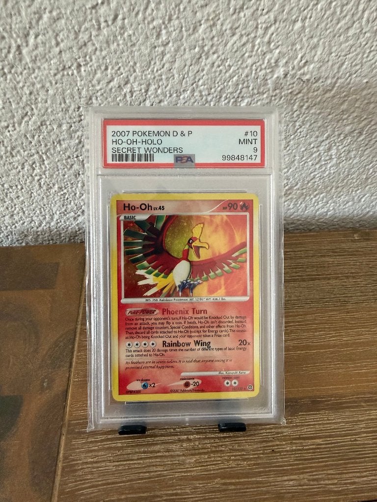 Pokemon | Ho-Oh | PSA 9 | Holo | 10/132, Ophalen of Verzenden, Zo goed als nieuw, Losse kaart