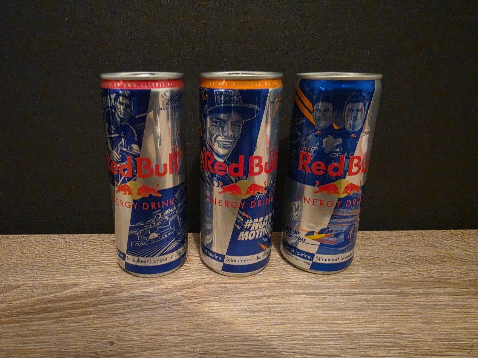 Max Verstappen Red Bull blikjes, Ophalen, Nieuw, Formule 1