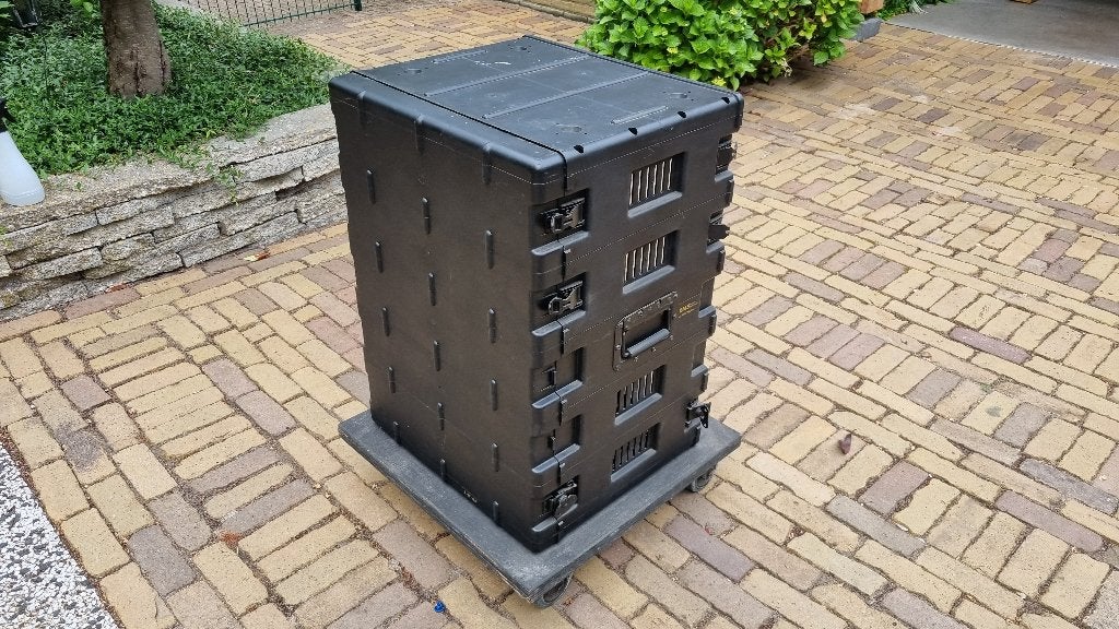 Kunstof flightcase EuroModule EMS Modular System Hardcase, Ophalen, Gebruikt, Speaker of Versterker, Flightcase