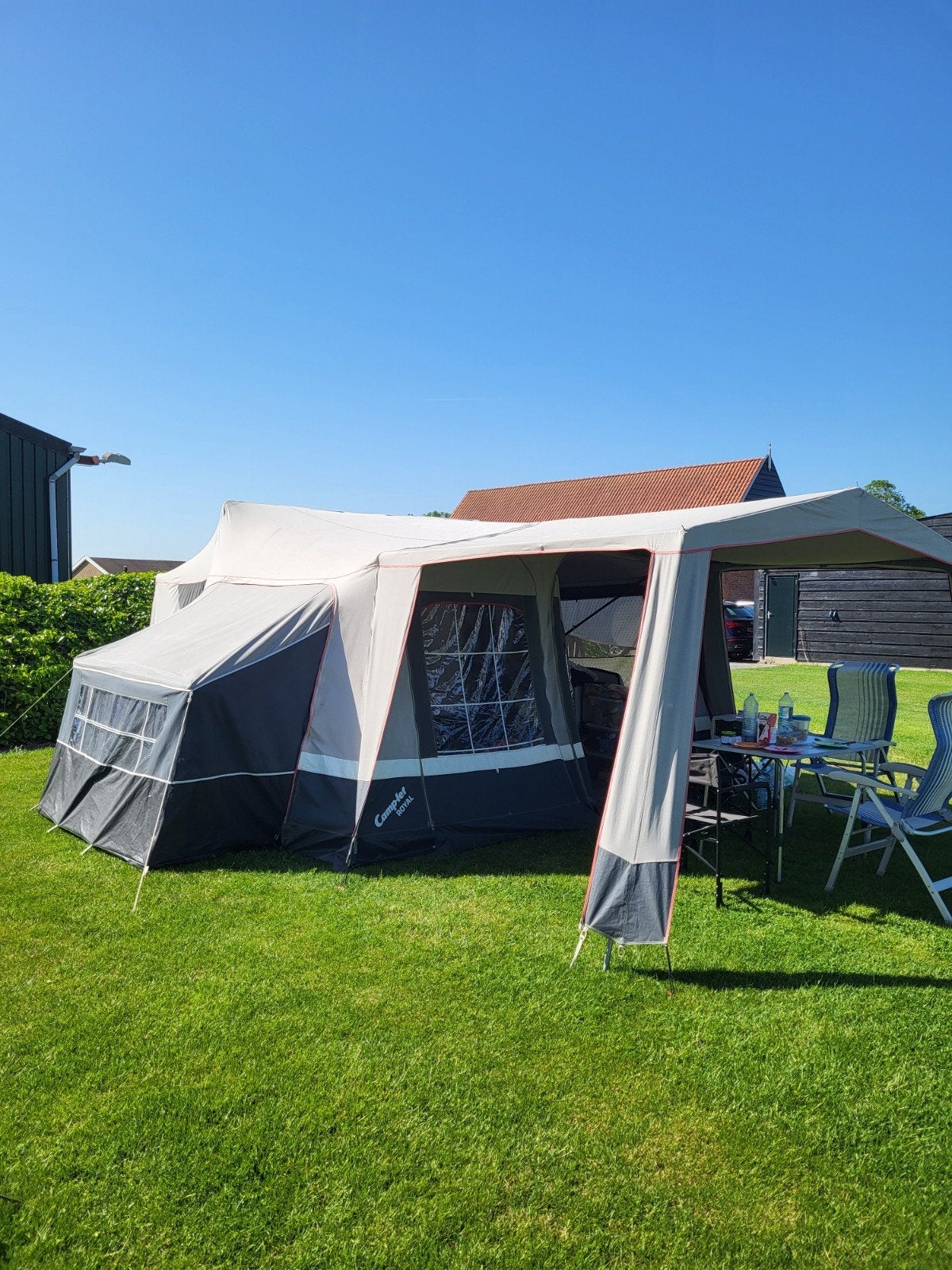 Camp-Let Royal Vouwwagen met gastenverblijf en voortentzeil, Ophalen, Aanwezig, Camp-Let, Tot en met 6