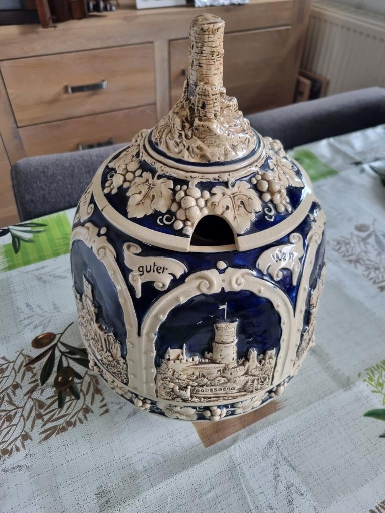 Vintage Duitse bierpul set – 11 bekertjes, Antiek en Kunst, Ophalen of Verzenden