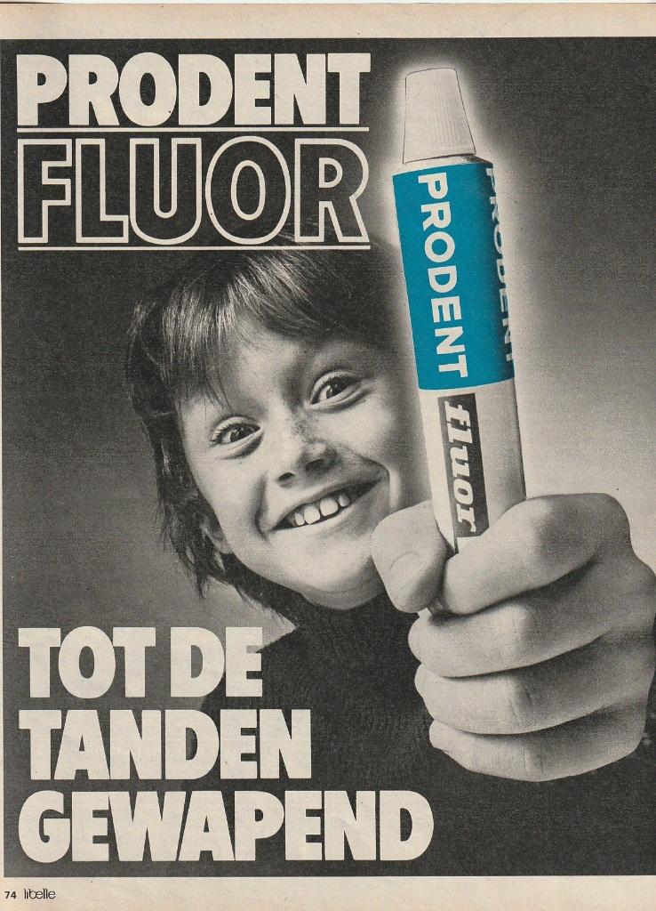 Retro reclame 1979 Prodent jongetje tot de tanden bewapend, Verzenden, Overige typen