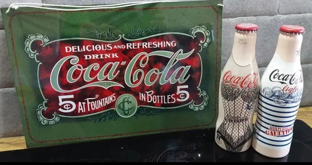 3 Nieuwe Coca-Cola Light Jean Paul Gaultier flesj, Ophalen of Verzenden, Nieuw
