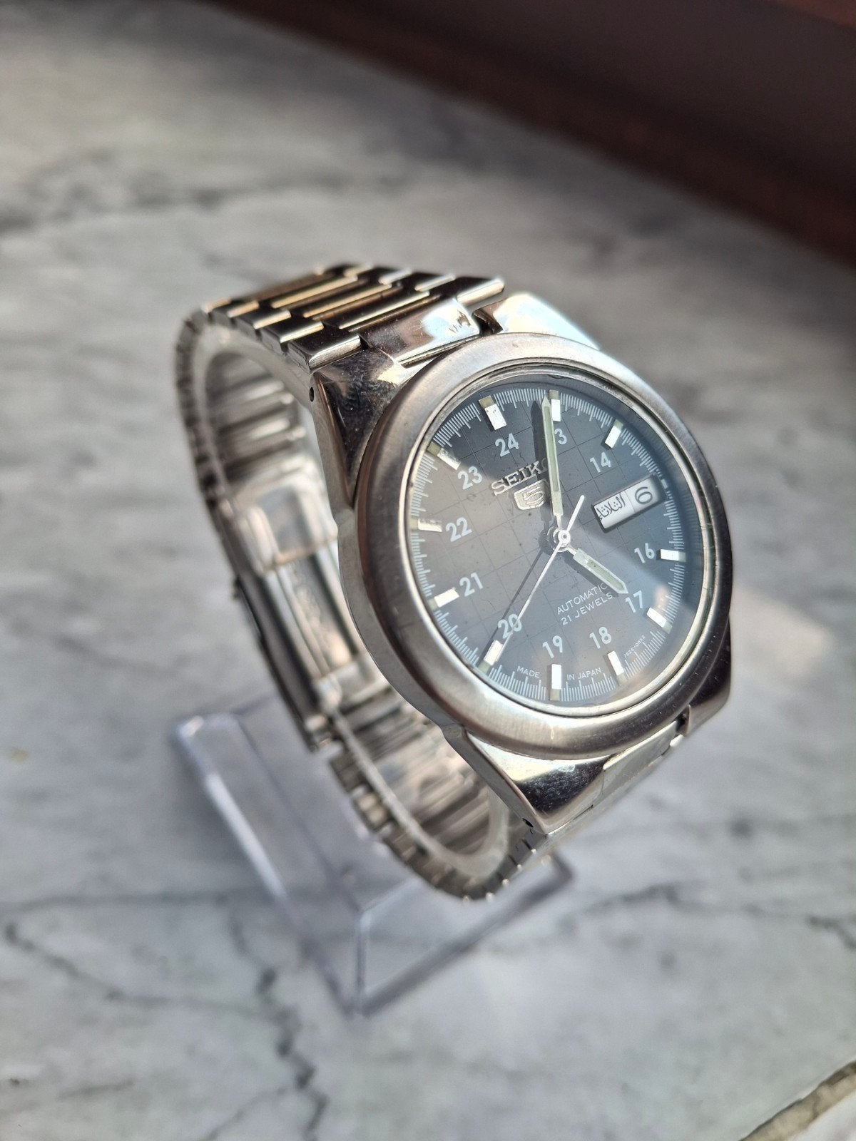 Vintage Seiko 5 Automatic 21 Jewels – Military Dial – Japan, Verzenden