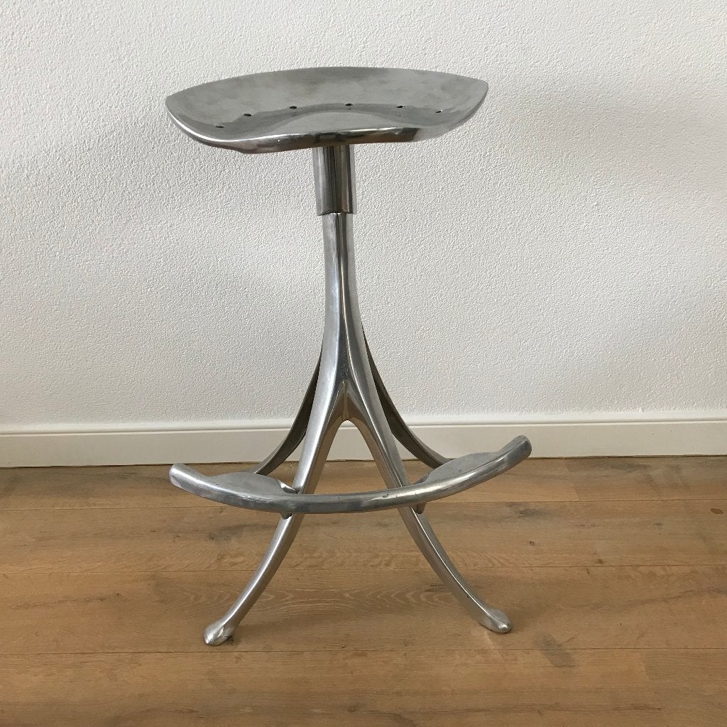 Design barkruk kruk stool Quasar Khanh kunst zeldzaam, Ophalen, 60 tot 90 cm, Zo goed als nieuw, Nvt