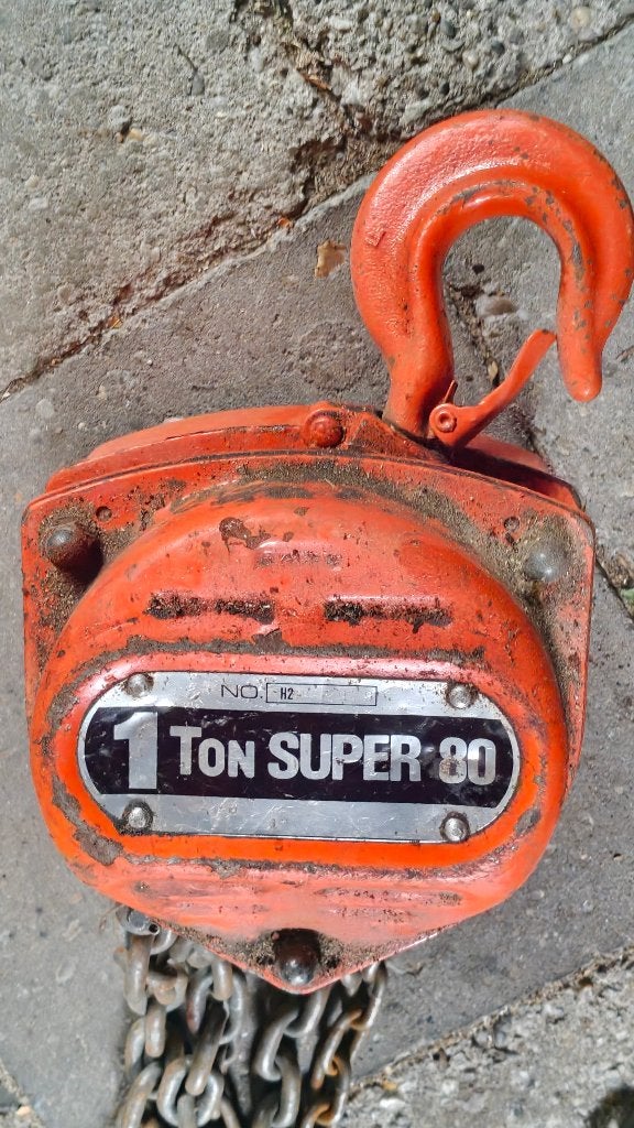 kettinglier 1 ton, Ophalen, Gebruikt, Handmatig