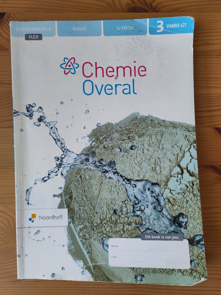 Chemie Overal NaSk 2 Leerwerkboek B, Ophalen of Verzenden, Gelezen, VMBO, Scheikunde