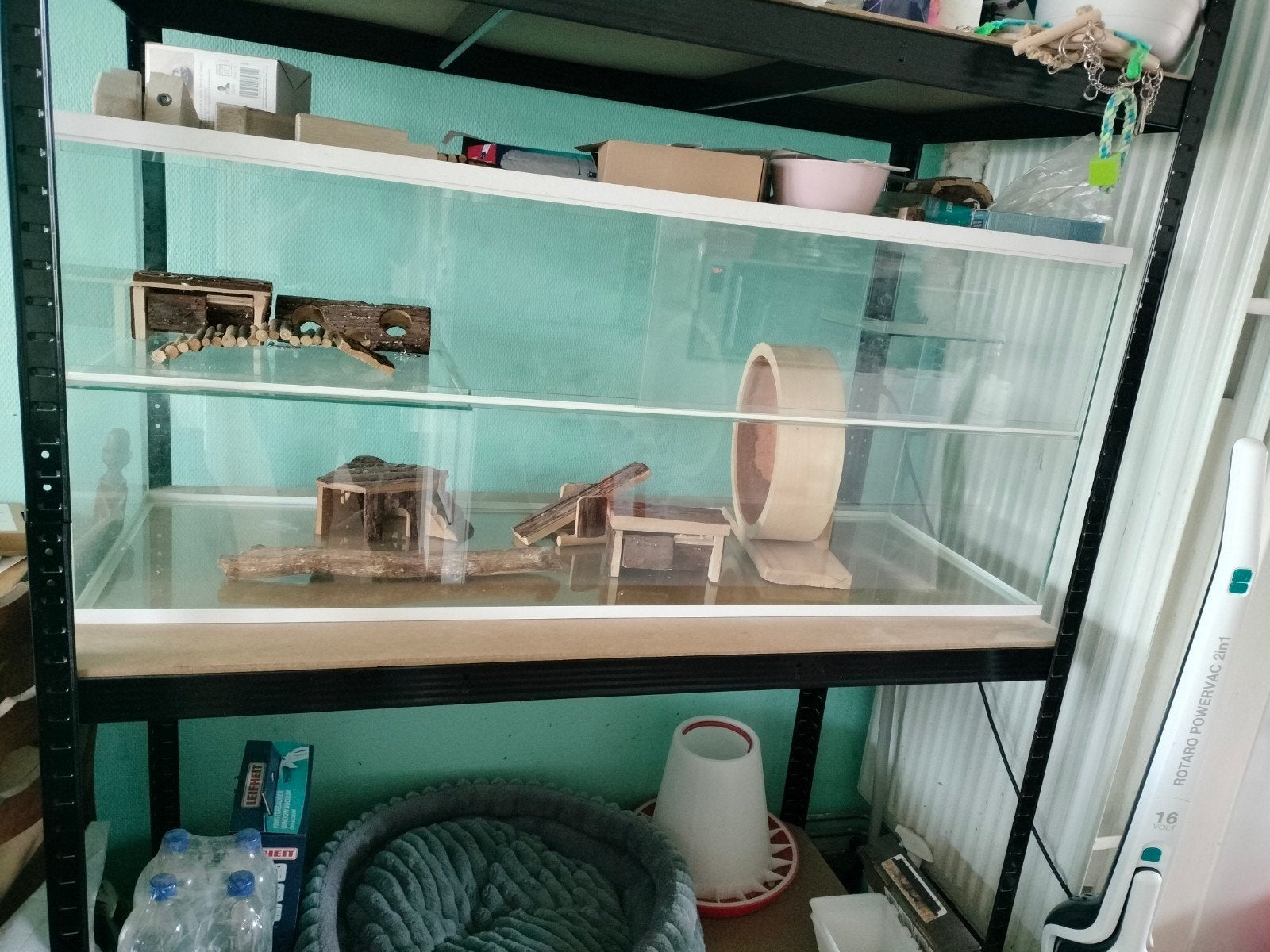Mooie Aquarium tekoop, Dieren en Toebehoren, Kooi, 110 cm of meer, Zo goed als nieuw, Hamster
