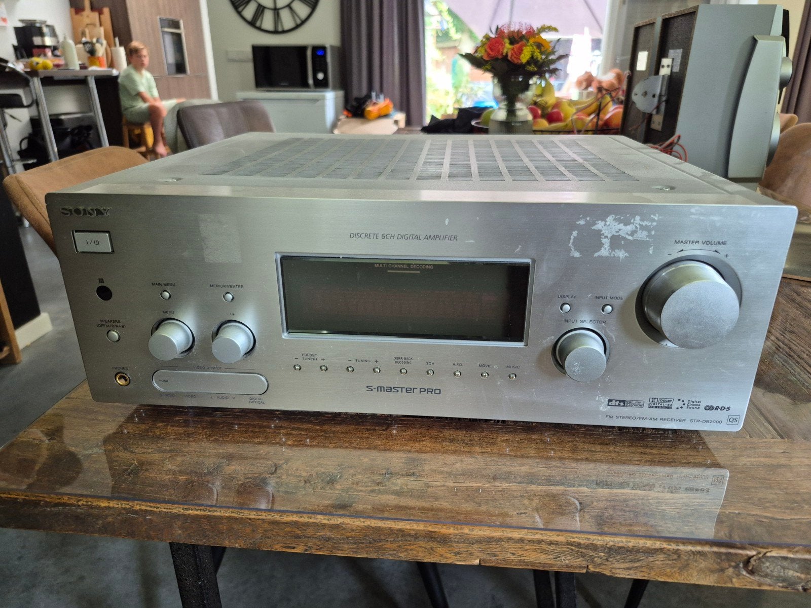 Versterker - Sony STR-DB2000 Stereo-AM Receiver, Ophalen, Sony, 120 watt of meer, Gebruikt