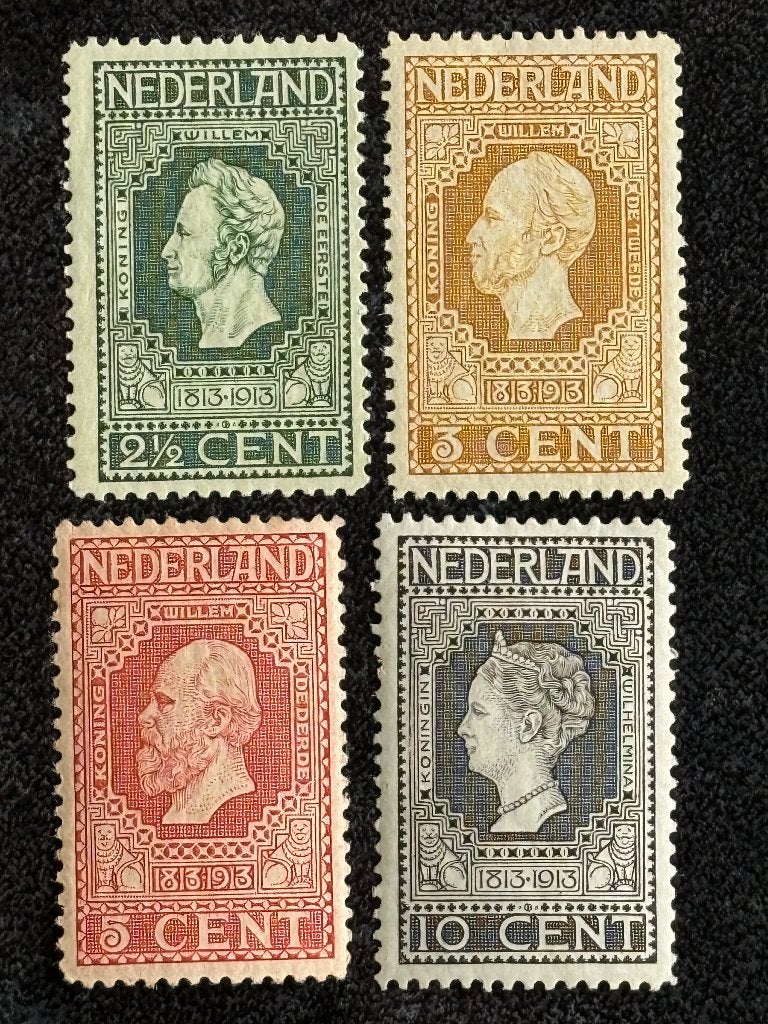 1913 NVPH 90-93A 100 jaar onafhankelijkheid POSTFRIS, Ophalen of Verzenden, T/m 1940, Postfris