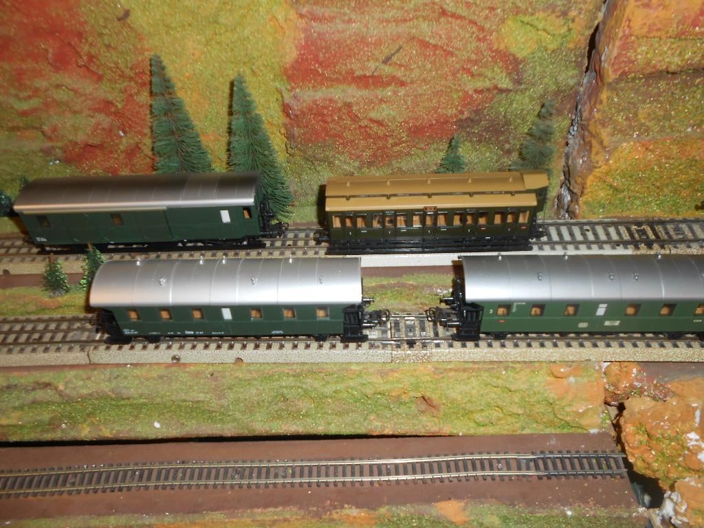 Märklin 4101 4109 4110 4206 Lokaalbaan trein platformwagons, Wisselstroom, Treinset, Nieuw, Ophalen of Verzenden