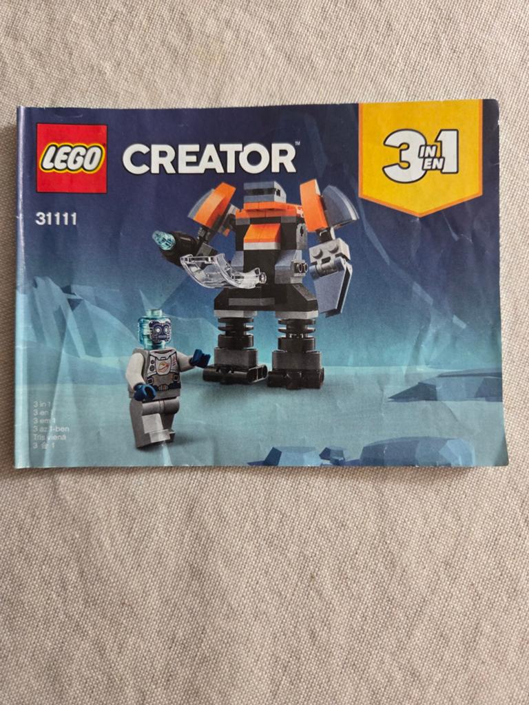 Lego creator 31111 robot, Kinderen en Baby's, Gebruikt, Lego, Ophalen of Verzenden, Minifiguur