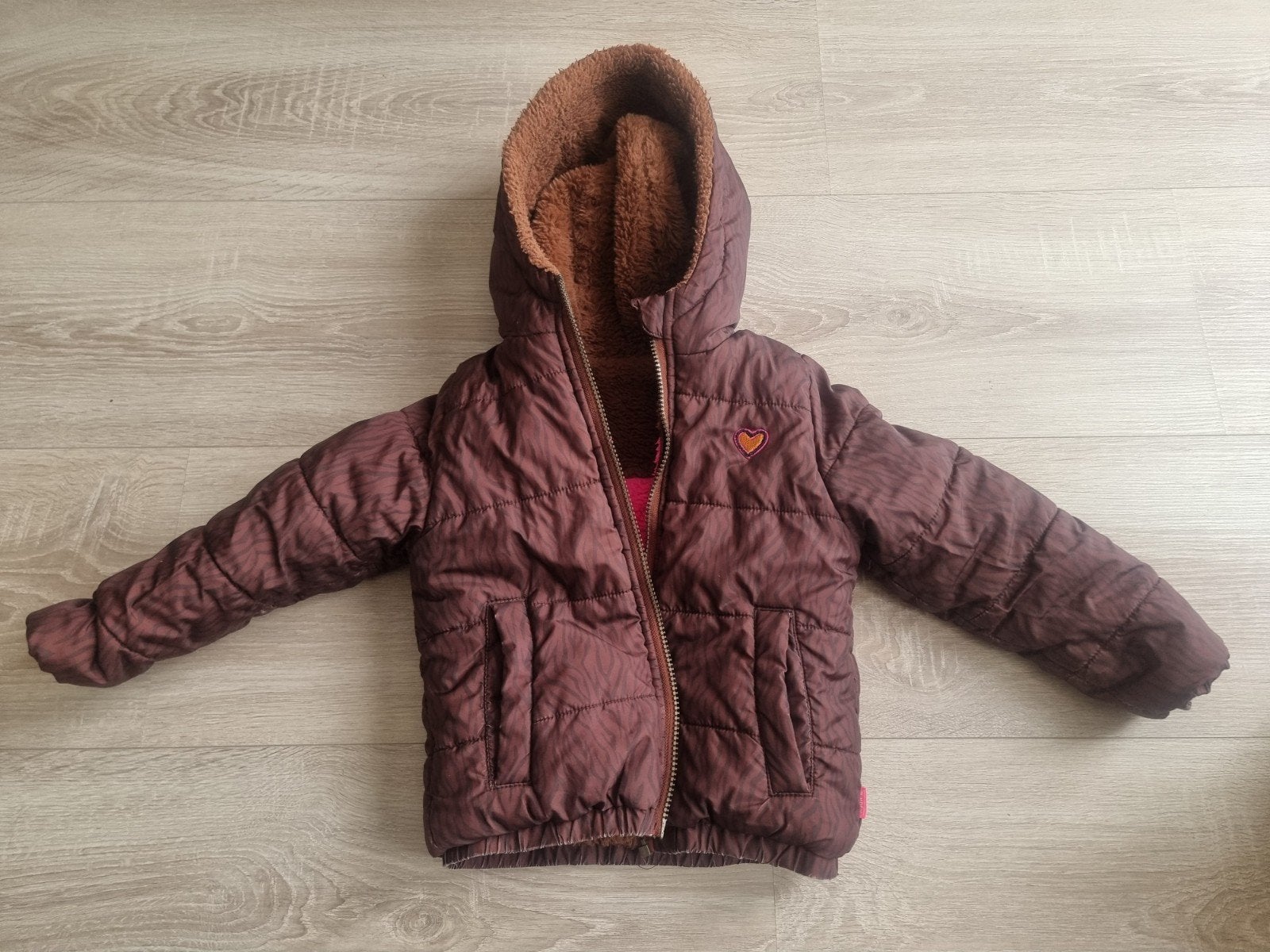 B.Nosy reversible jas mt 116, goede staat!, Ophalen, Zo goed als nieuw, Meisje, Jas