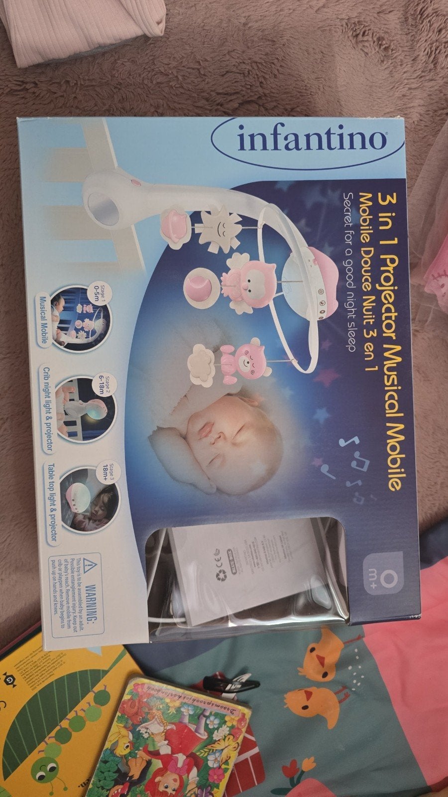 Infantino 3-in-1 Projector Muziekmobiel, Ophalen