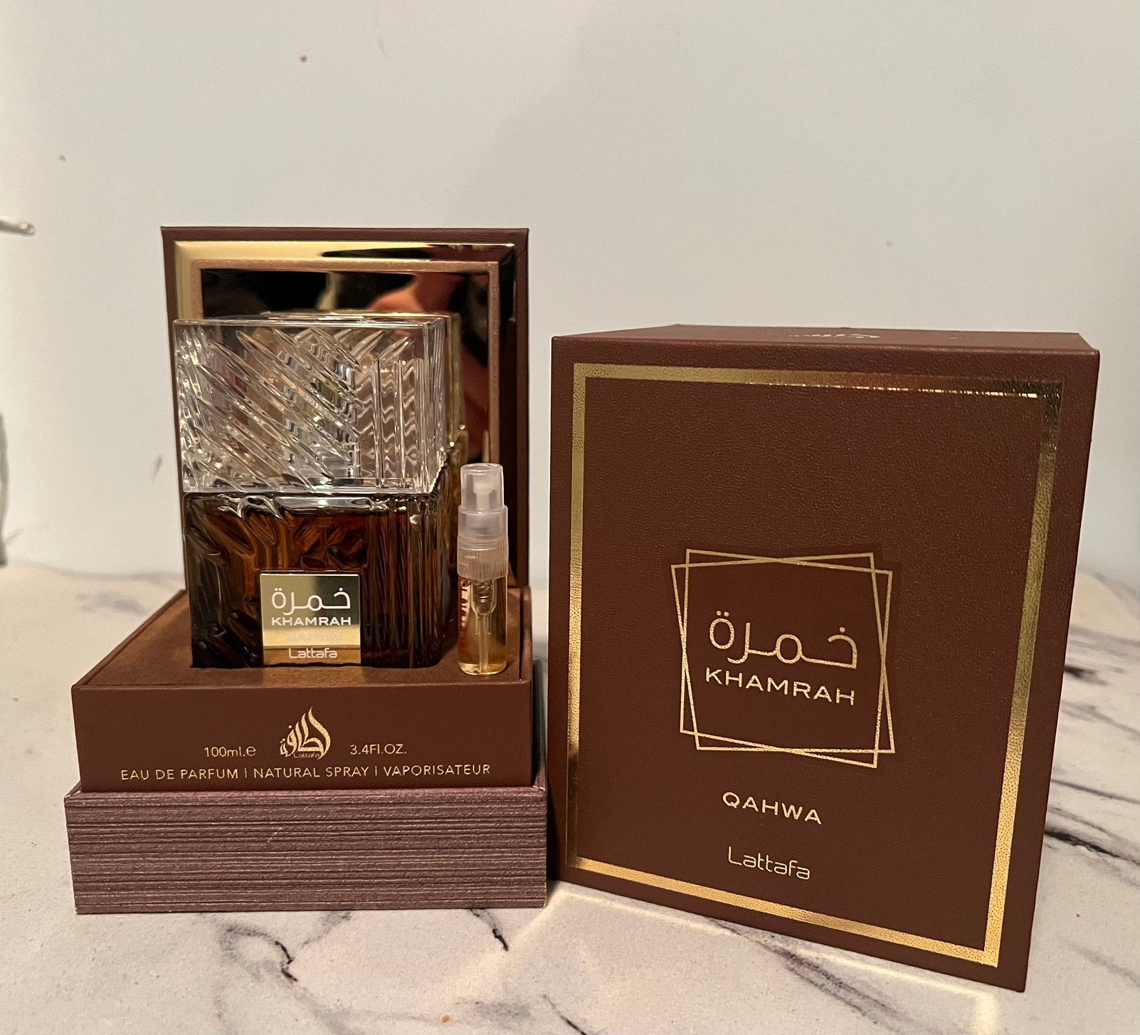Lattafa Khamrah Qahwa, Sieraden, Tassen en Uiterlijk, Ophalen, Zo goed als nieuw