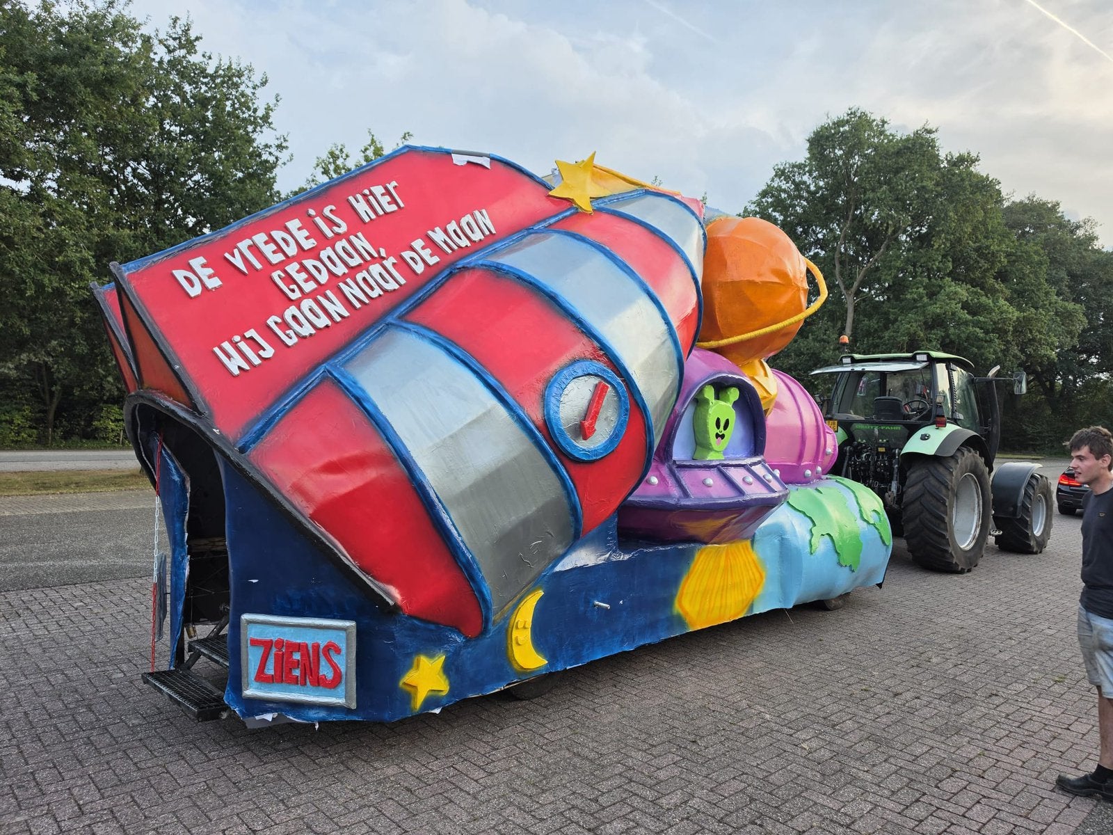 Optochtwagen, Hobby en Vrije tijd, Ophalen, Gebruikt