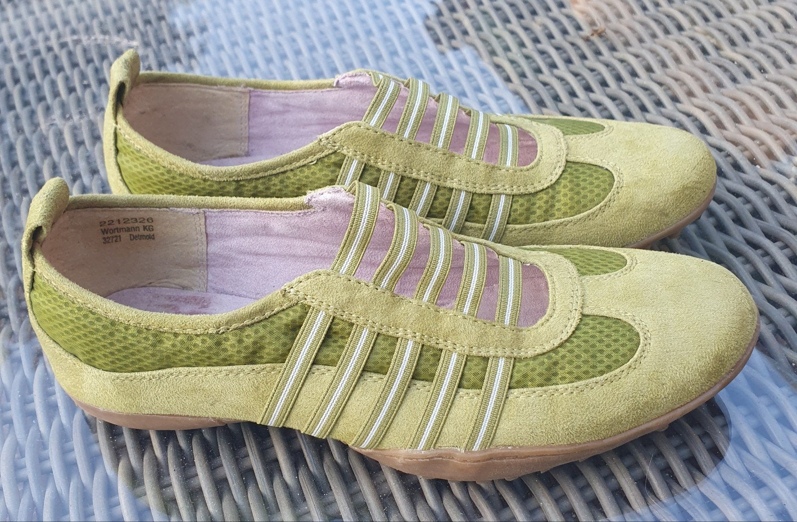 Limegroene comfortschoenen/sneakers Gino Ventori maat 38, Ophalen of Verzenden