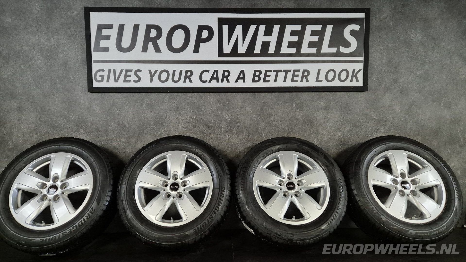 16 inch Mini Countryman Spoke F60 539 velgen winterbanden, Gebruikt, -, Banden en Velgen, -